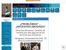 Tablet Screenshot of legalmente.cl
